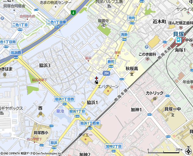脇浜診療所（貝塚市/病院）の電話番号・住所・地図｜マピオン電話帳