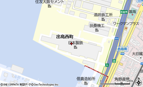 日本製鉄 堺市 工場 倉庫 研究所 の住所 地図 マピオン電話帳
