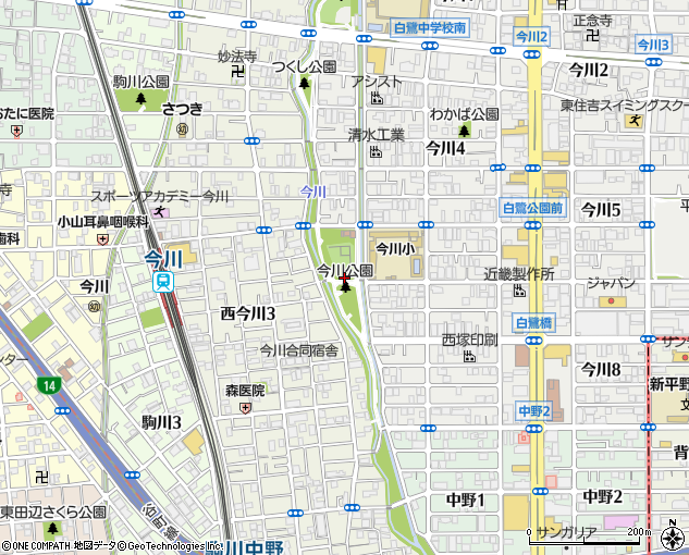 今川公園 大阪市 公園 緑地 の住所 地図 マピオン電話帳