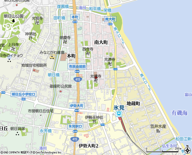 氷見警察署中央交番 氷見市 警察署 交番 の電話番号 住所 地図 マピオン電話帳