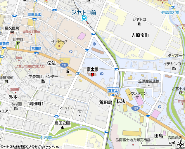 富士警察署 富士市 警察署 交番 の電話番号 住所 地図 マピオン電話帳