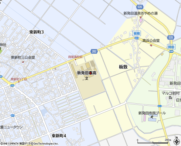 新潟県立新発田商業高等学校 新発田市 高校 の電話番号 住所 地図 マピオン電話帳