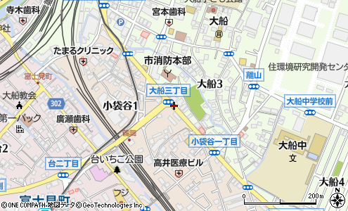 大船消防署前 鎌倉市 バス停 の住所 地図 マピオン電話帳