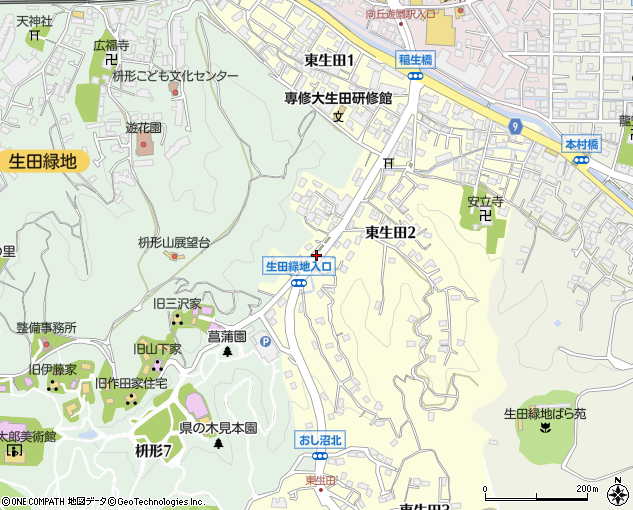 生田緑地入口 川崎市 バス停 の住所 地図 マピオン電話帳