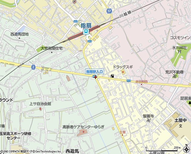 指扇駅入口 さいたま市 地点名 の住所 地図 マピオン電話帳
