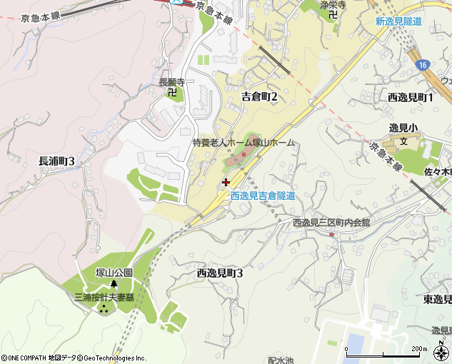 本町山中道路 横須賀市 道路名 の住所 地図 マピオン電話帳