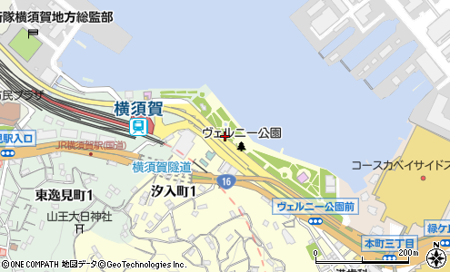 本町山中道路 横須賀市 道路名 の住所 地図 マピオン電話帳