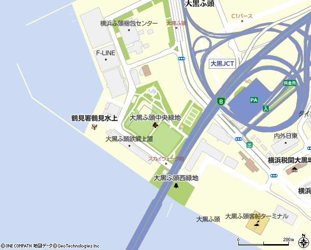 公園 大黒ふ頭 中央 大黒緑地公園：横浜港の絶景を臨みながら、釣りやバーベキューも [鶴見区]