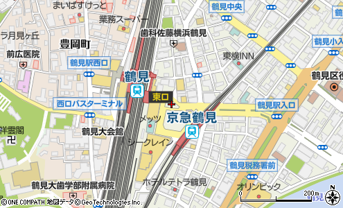 鶴見駅東口 横浜市 バス停 の住所 地図 マピオン電話帳