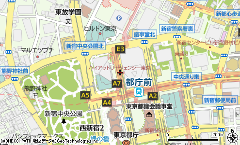 ハイアットリージェンシー東京 新宿区 バス停 の住所 地図 マピオン電話帳