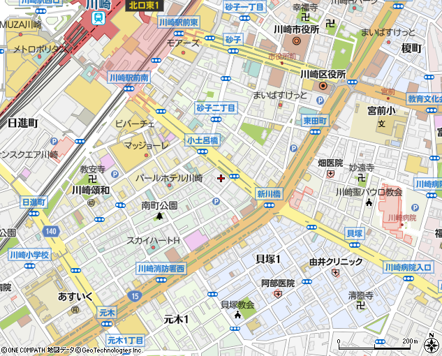 横浜銀行川崎支店 ATM（川崎市/銀行・ATM）の電話番号・住所・地図｜マピオン電話帳