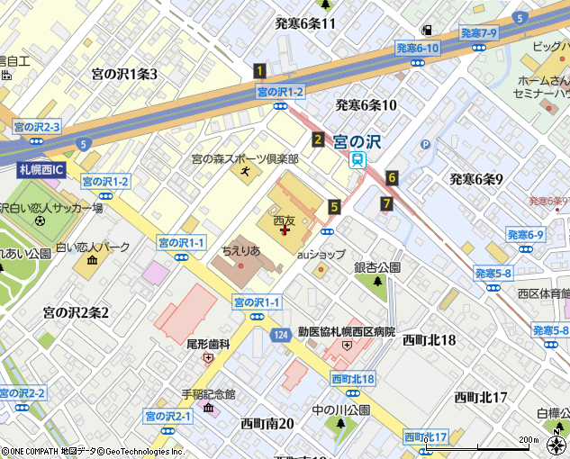西友宮の沢店 札幌市 スーパーマーケット の電話番号 住所 地図 マピオン電話帳