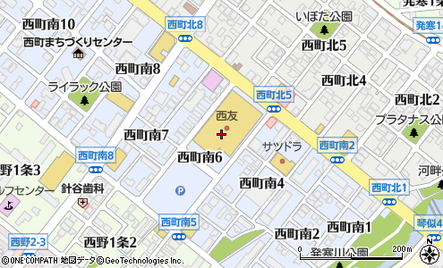 西友 西町店スポーツクラブｎａｓ札幌 札幌市 スーパーマーケット の電話番号 住所 地図 マピオン電話帳
