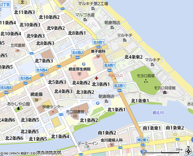 青山鉄工所（網走市/鉄鋼）の電話番号・住所・地図｜マピオン電話帳