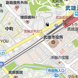 副島整形外科病院 武雄市 病院 の地図 地図マピオン