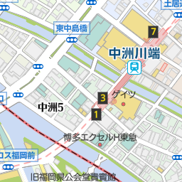 中洲川端駅 福岡市博多区 駅 の地図 地図マピオン