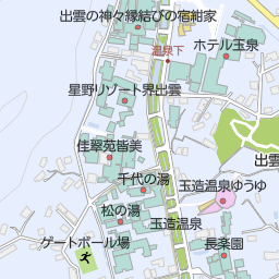 玉造温泉 松江市 温泉 の地図 地図マピオン