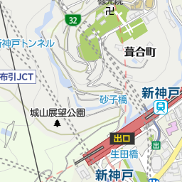 新神戸駅 神戸市中央区 駅 の地図 地図マピオン