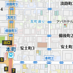 堺筋本町駅 大阪市中央区 駅 の地図 地図マピオン