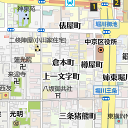 二条城 京都市中京区 世界遺産 の地図 地図マピオン