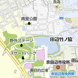 田辺公園プール 京田辺市 プール の地図 地図マピオン