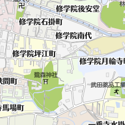 京都府京都市左京区一乗寺松原町の地図 35 135 地図マピオン