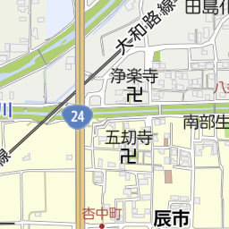 国道24号線（奈良市/道路名）の地図｜地図マピオン