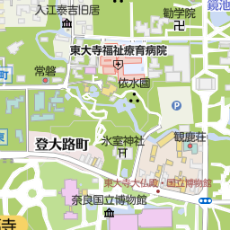 奈良公園 奈良市 公園 緑地 の地図 地図マピオン