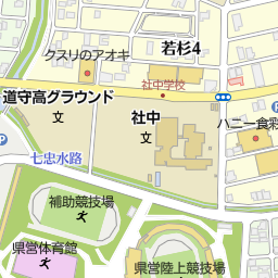 福井県営陸上競技場 福井市 陸上競技場 サッカー場 フットサルコート の地図 地図マピオン