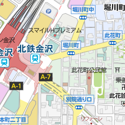 快活ｃｌｕｂ 金沢駅東口店 金沢市 漫画喫茶 インターネットカフェ の地図 地図マピオン