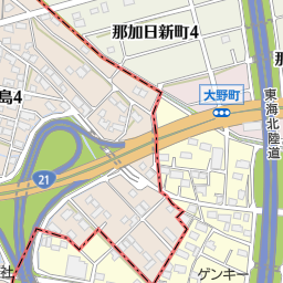 イオンシネマ各務原 各務原市 映画館 の地図 地図マピオン