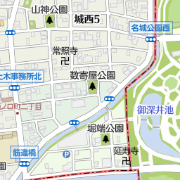 名古屋城 名古屋市中区 城 城跡 の地図 地図マピオン