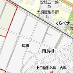 デンソー安城荘 安城市 マンション 団地 の地図 地図マピオン