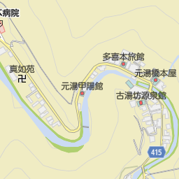 下部温泉 南巨摩郡身延町 温泉 の地図 地図マピオン