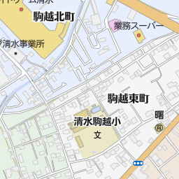 阪部循環器内科 内科 婦人科クリニック 静岡市清水区 病院 の地図 地図マピオン