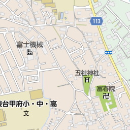 甲斐日産自動車株式会社 ｇｅｔ ｕマート本店 甲府市 中古車ディーラー 販売 の地図 地図マピオン