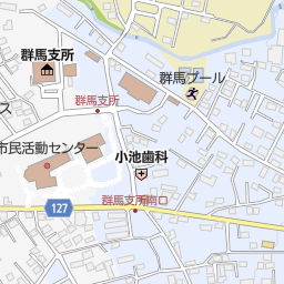 イオンシネマ高崎 高崎市 映画館 の地図 地図マピオン