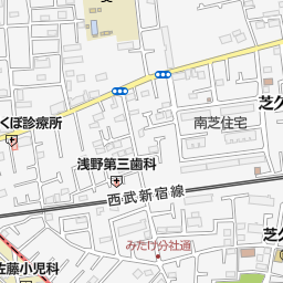 ジル 花小金井 Jill 小平市 美容院 美容室 床屋 の地図 地図マピオン
