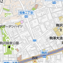 駒沢大学駅 世田谷区 駅 の地図 地図マピオン