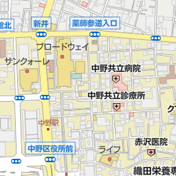 中野駅 中野区 駅 の地図 地図マピオン