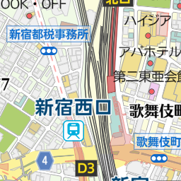 新宿駅（新宿区/駅）の地図｜地図マピオン