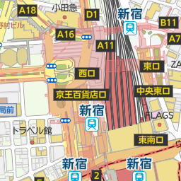 新宿駅 新宿区 駅 の地図 地図マピオン