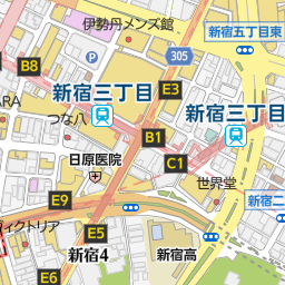 新宿バルト９ 新宿区 映画館 の地図 地図マピオン