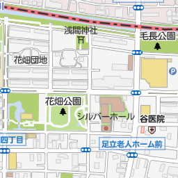 花太郎竹ノ塚４号店 足立区 漫画喫茶 インターネットカフェ の地図 地図マピオン