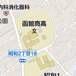 北海道函館市昭和1丁目4の地図(41.81178889088903