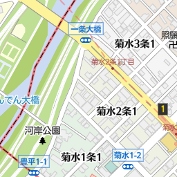 一条大橋 札幌市中央区 橋 トンネル の地図 地図マピオン