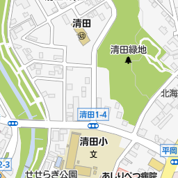 湯の郷絢ほのか 札幌市清田区 スーパー銭湯 健康ランド の地図 地図マピオン